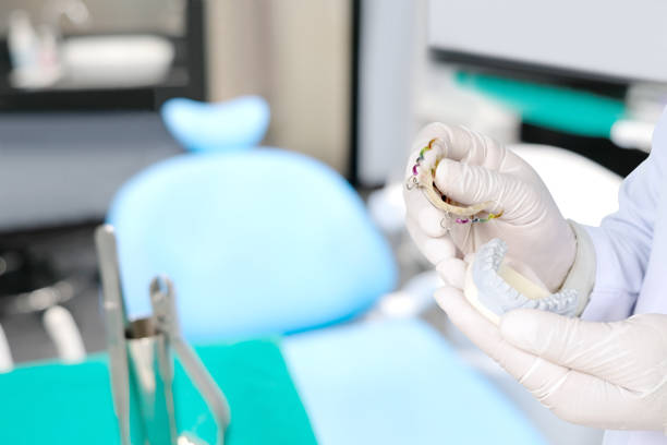 istock Dental retainer orthodontic appliance. 1139515523