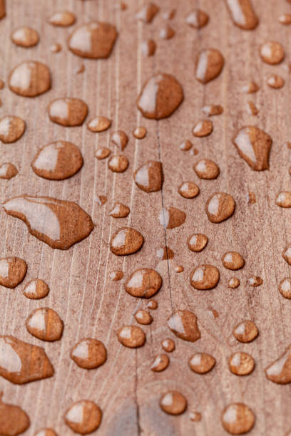 istock Wooden  sureface with  water dropps 1139520328