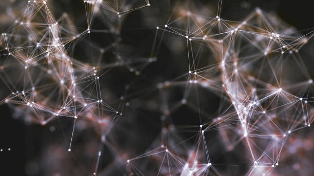 istock 3D rendering of abstract forms of plexus, points and light rays with points of light 1139520350