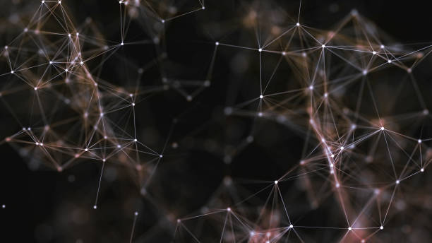 istock 3D rendering of abstract forms of plexus, points and light rays with points of light 1139520431