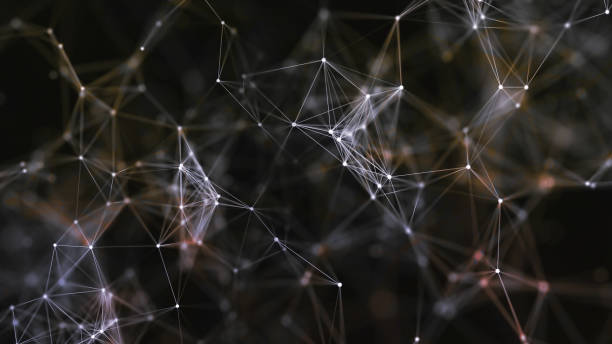 istock 3D rendering of abstract forms of plexus, points and light rays with points of light 1139520547