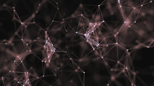 istock 3D rendering of abstract forms of plexus, points and light rays with points of light 1139520563