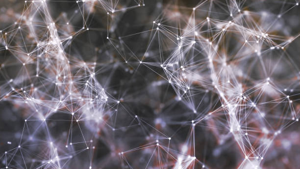 istock 3D rendering of abstract forms of plexus, points and light rays with points of light 1139520590