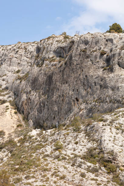 istock caves dug into the big rock 1139523096
