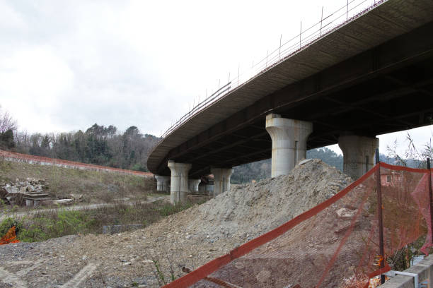 istock under a bridge in construction with on top a street 1139526638