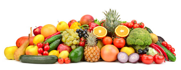istock Fresh tasty vegetables, fruits and berries 1139530148