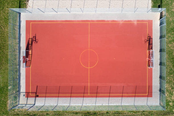 istock Sports field - aerial view 1139534563