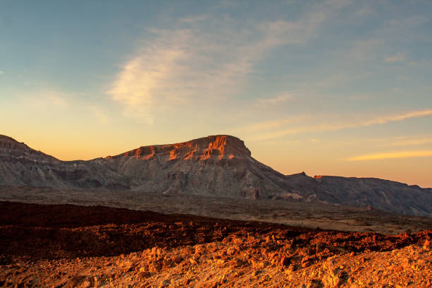 istock Light from the sunrise on the mountain 1139537302