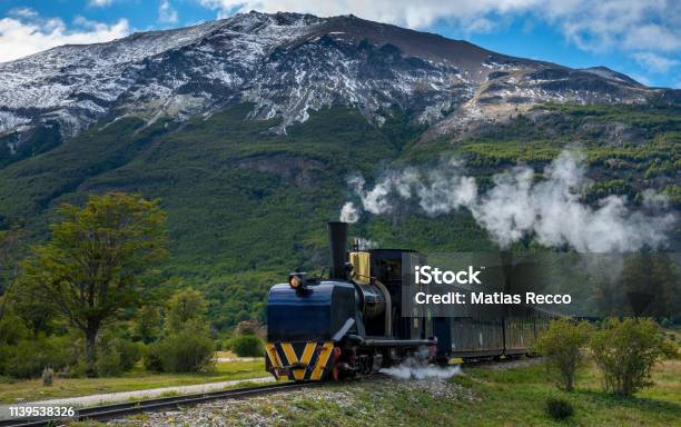 End Of The World Train Stock Photo - Download Image Now - Ushuaia, Argentina, National Park