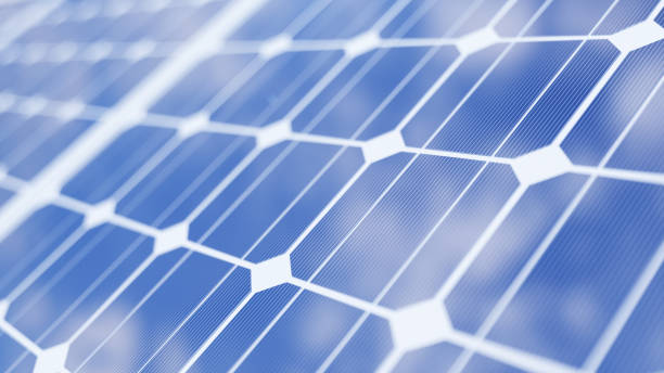 istock 3D illustration solar power generation technology. Alternative energy. Solar battery panel modules with scenic sunset with blue sky with sun light 1139540581