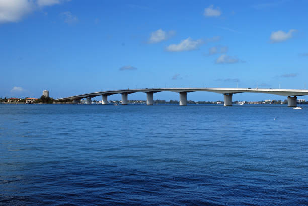 istock Ringling Bridge over Sarasota Bay under a bright blue sunny sky 1139545158