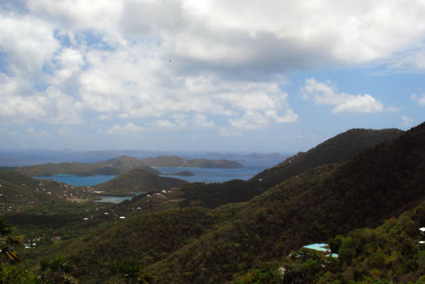 istock Scenic tropical island mountain view 1139547406
