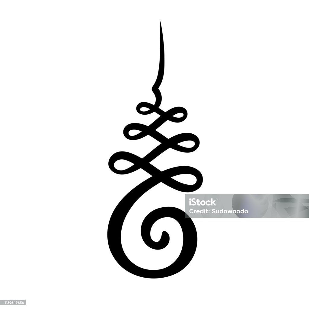 Unalome Symbol Drawing Stock Illustration - Download Image Now ...