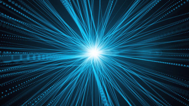 istock Neural connect lines of communication as a data connection in the central brain. Abstract blue lines on a dark background 3d illustration 1139549896