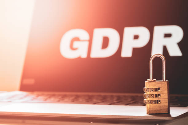 istock GDPR General Data Protection Regulation Business Internet Technology Concept. GDPR background with a GDPR word on the laptop and pad lock. 1139556298