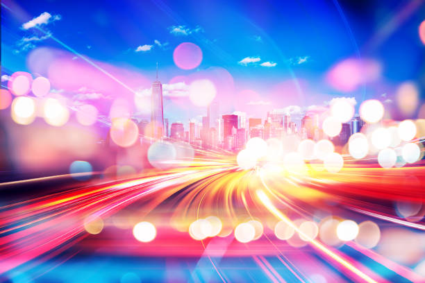 istock Abstract bokeh city light background 1139567551