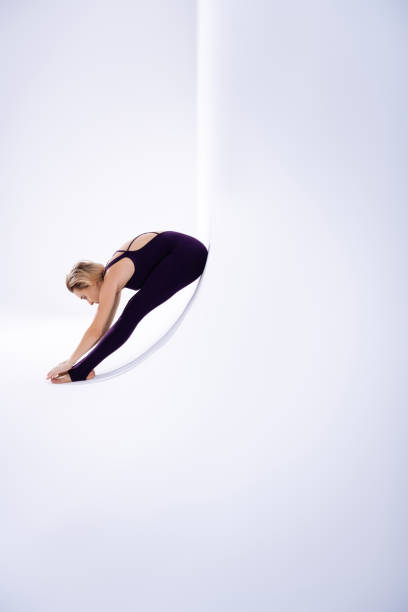 istock Nice flexible fit woman having a choreography training 1139571437