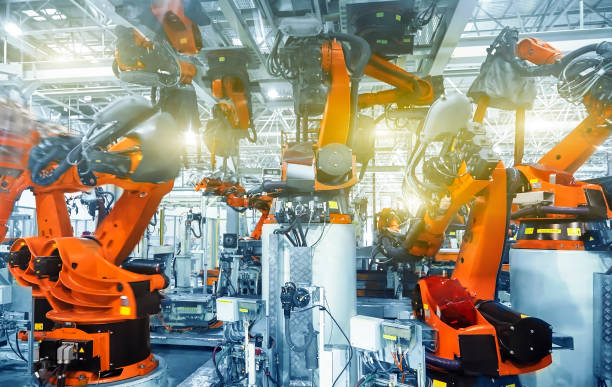istock Automobile manufacturing production line 1139571724