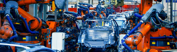 istock Automobile manufacturing production line 1139571730