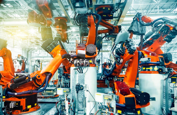istock Automobile manufacturing production line 1139571731