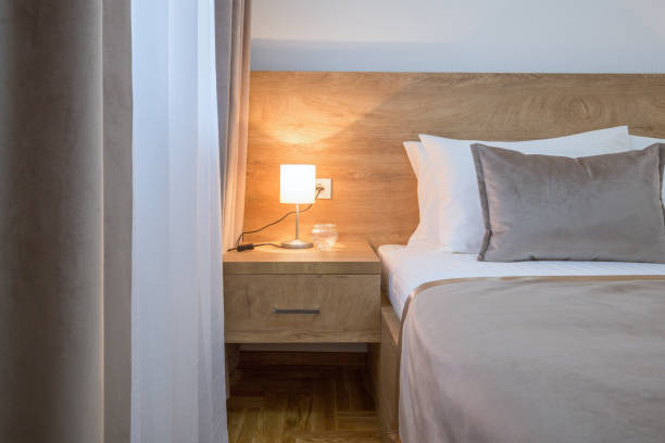 istock Interior of a hotel apartment, bedroom 1139586968
