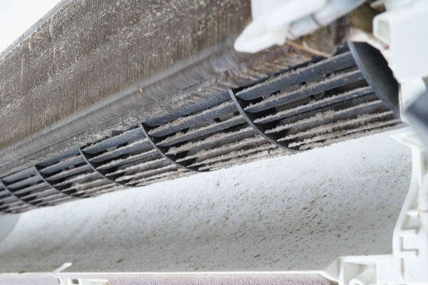istock Inside the air conditioner is very dirty. 1139591907