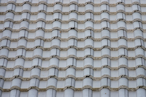 Gray roof tile