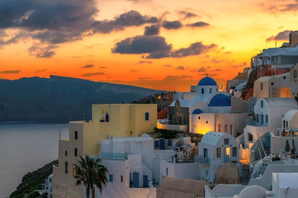 istock Sunset at Santorini island, Greece 1139599214