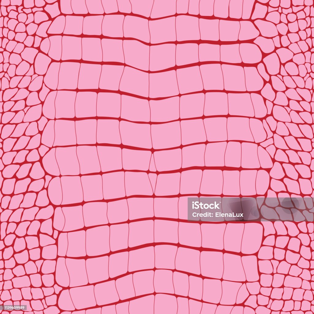 Crocodile Skin Pink Replile Seamless Pattern Animal Print Stock  Illustration - Download Image Now - iStock