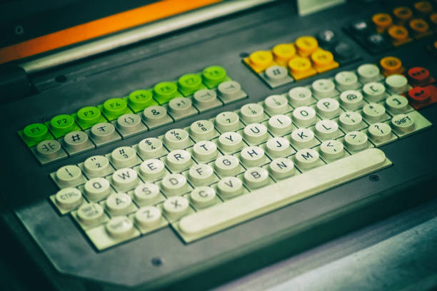 Old-fashioned mechanical typewriter