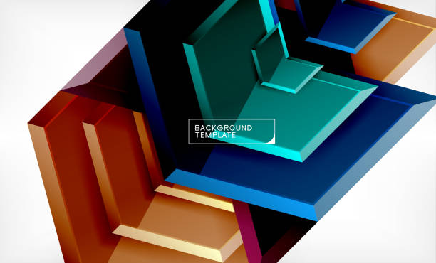istock Shiny glossy arrows background, clean modern geometric design, futuristic composition 1139612481