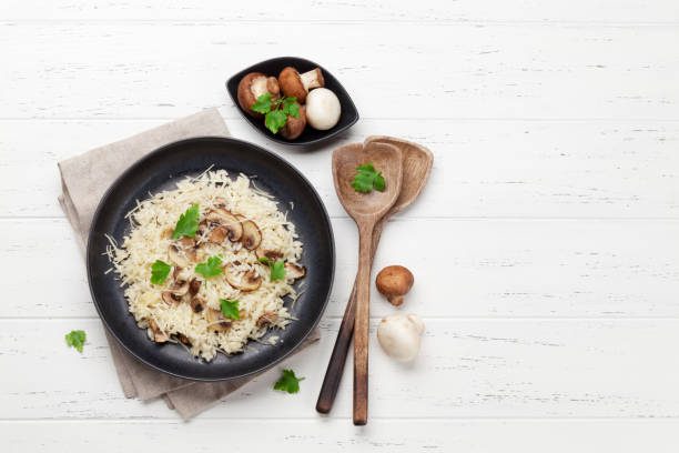 istock Delicious mushrooms risotto 1139618308