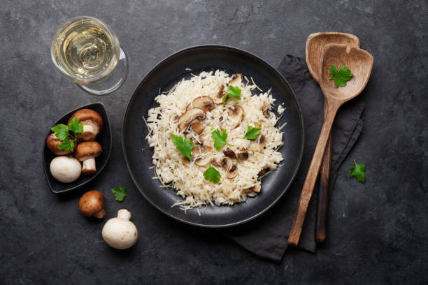 istock Delicious mushrooms risotto 1139618389