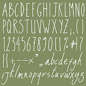 istock Vector Hand Written Alphabet Collection. 1139618534