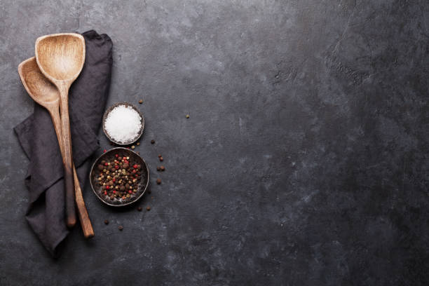 istock Cooking wooden utensils and spices 1139618564