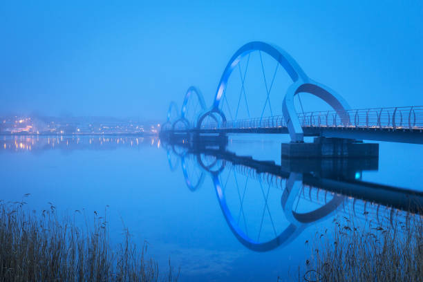istock Solvesborgsbron pedestrian bridge in the south of Sweden 1139621495