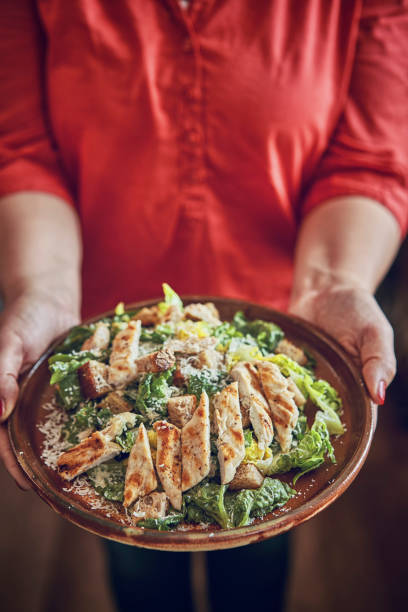 istock Cesar Salad with Chicken, Lettuce and Parmesan 1139625965