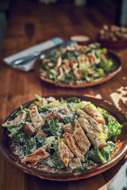 istock Cesar Salad with Chicken, Lettuce and Parmesan 1139625966