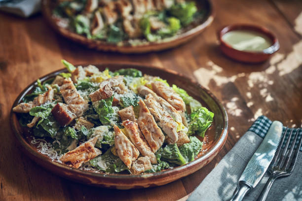 istock Cesar Salad with Chicken, Lettuce and Parmesan 1139625968