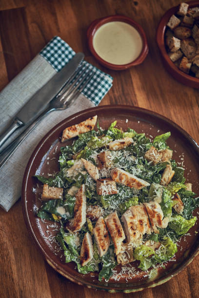 istock Cesar Salad with Chicken, Lettuce and Parmesan 1139625980