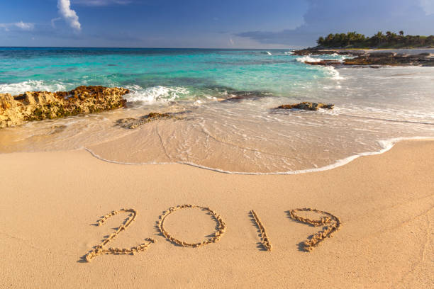 istock Year 2019 at Caribbean Sea beach 1139626558