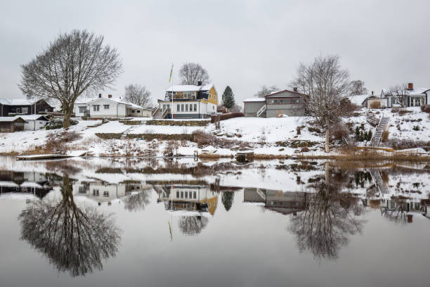 istock Winter scenery at the lake in Olofstrom 1139626803