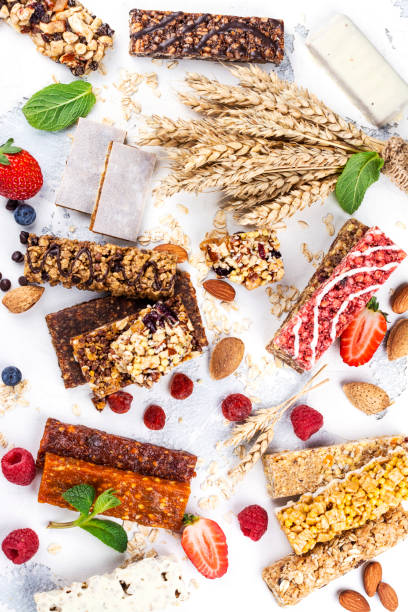 istock Homemade granola cereal bars 1139629606