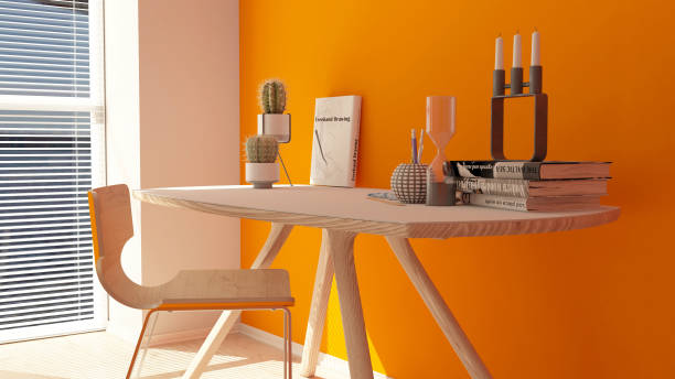 istock 3D Render of a modern home office 1139630403