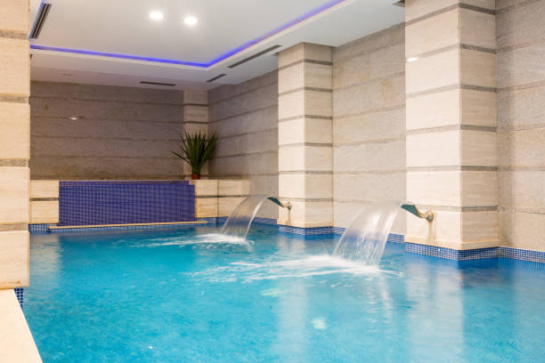 istock Swimming pool in hotel spa and wellness center 1139633791
