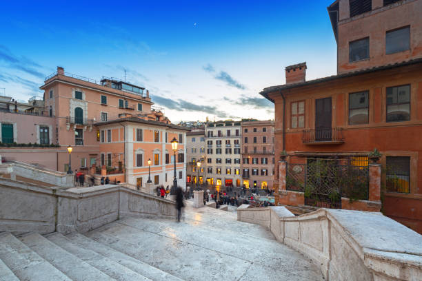 istock The Spanish steps in Rome at dusk 1139634868