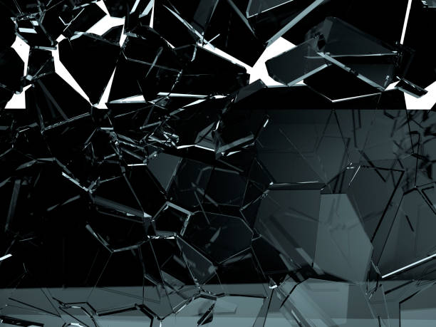 istock Pieces of glass broken or cracked 1139635066