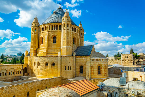 istock Franciscan monastery of dormition in Jerusalem, Israel 1139648739