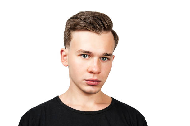 istock portrait white young guy model dressed in black t-shirt looking at the camera on white isolaed background 1139649385