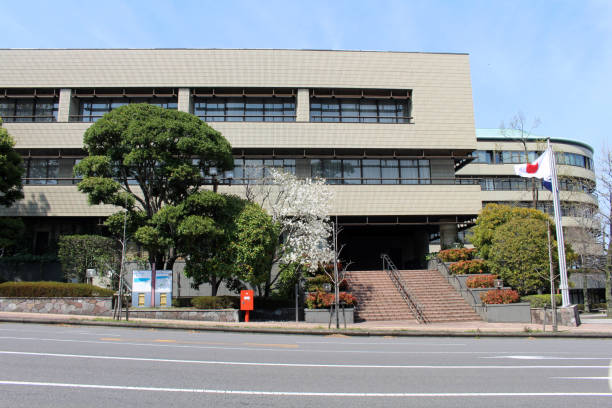 istock The city hall of Beppu during quiet daytime 1139655014